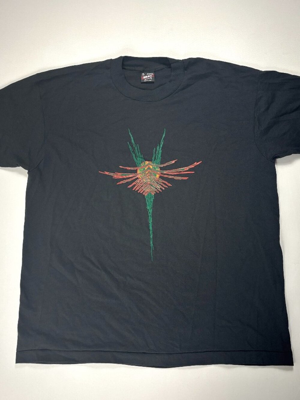 Vintage I Was An Echo In The Mindfield T Shirt Black Sz XL 1993 Art Dance Event